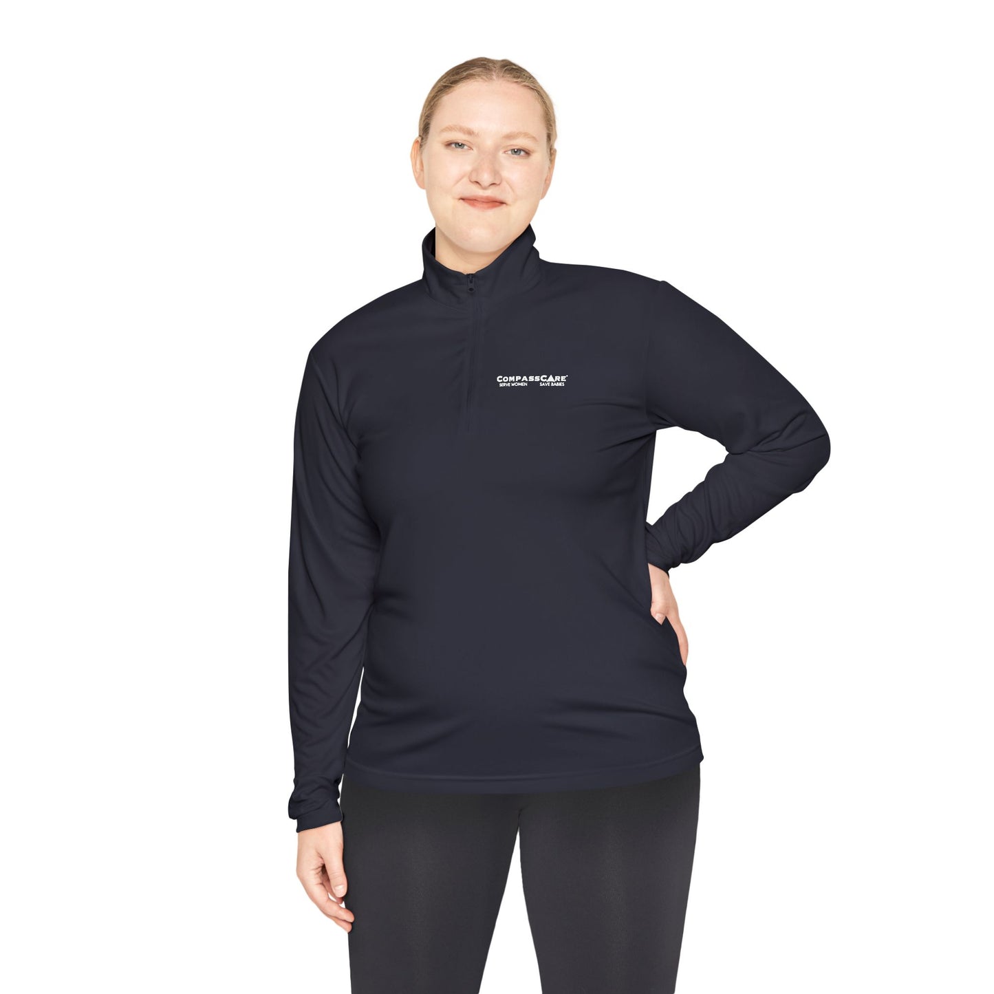 CompassCare -- Serve Women Save Babies Unisex Quarter-Zip Pullover