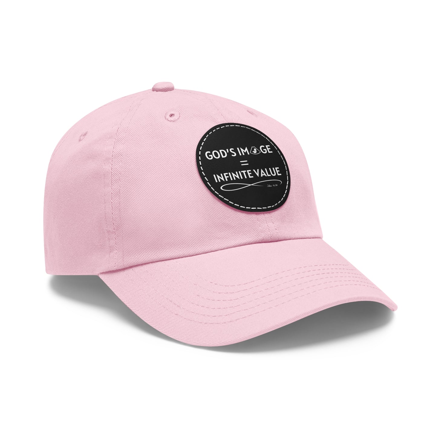 2025 Walk for Life - God's Image = Infinite Value Hat with Round Leather Patch (Round)