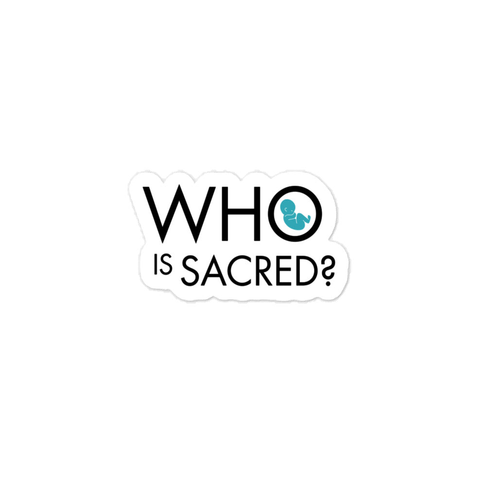 Who is Sacred? Kiss-cut vinyl decals
