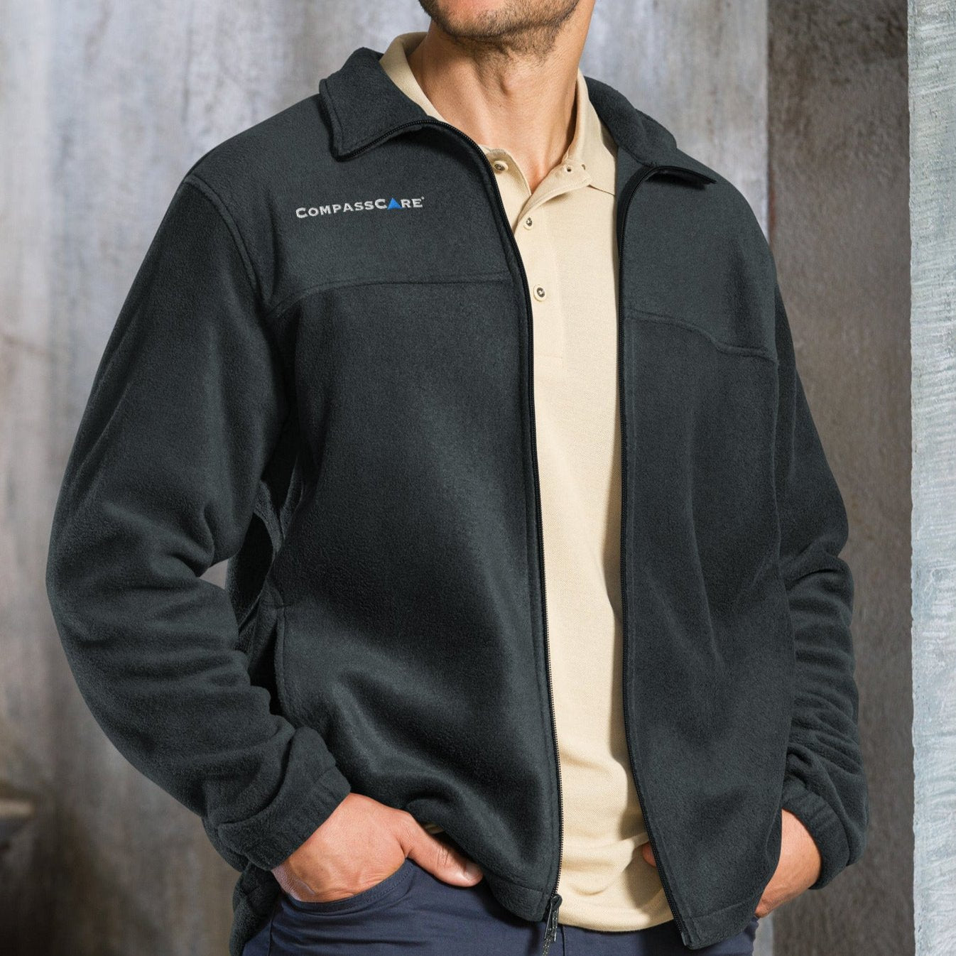 CompassCare Columbia fleece jacket