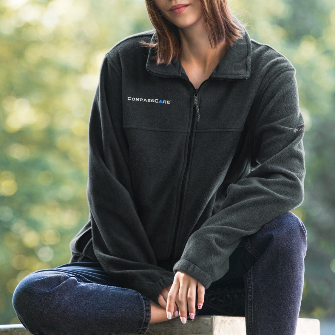 CompassCare Columbia fleece jacket