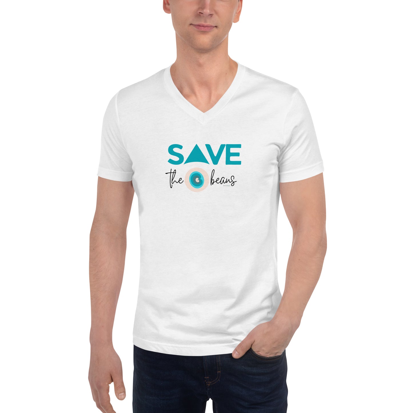 Unisex Short Sleeve V-Neck T-Shirt