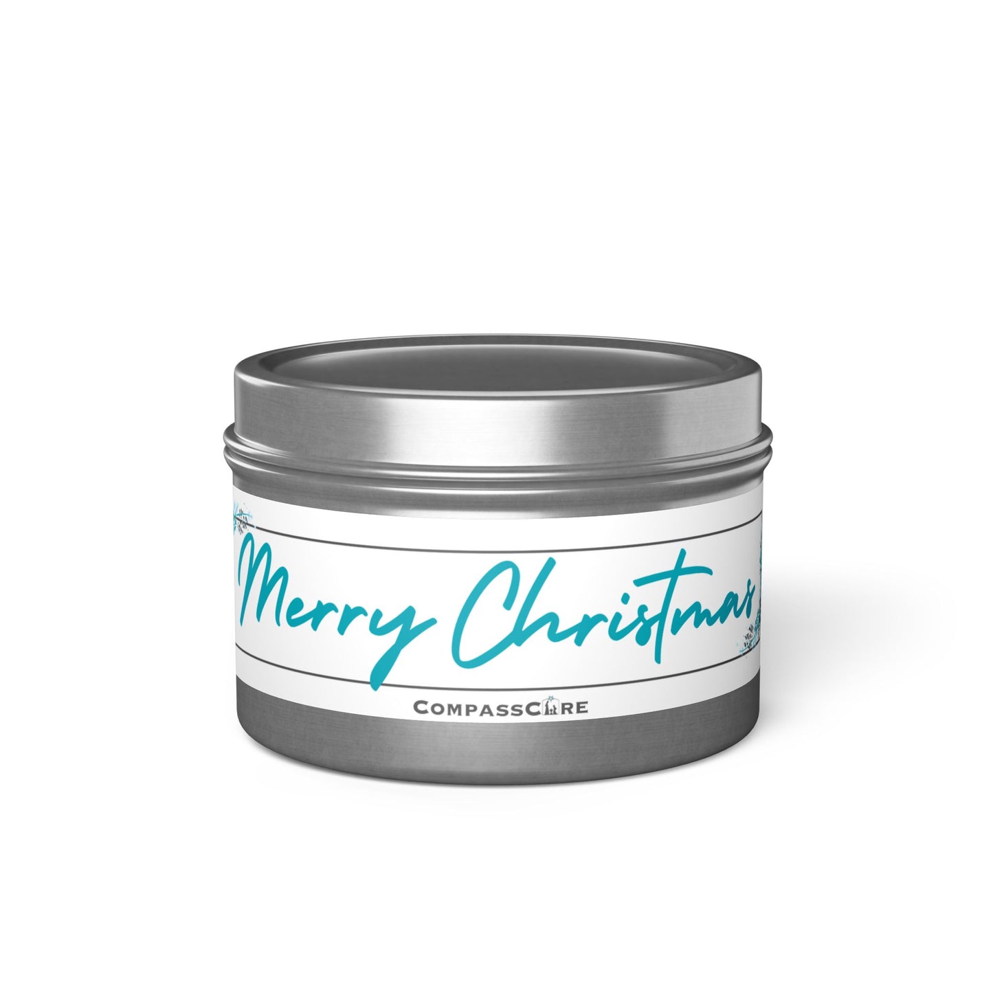 "Merry Christmas" Tin Candles