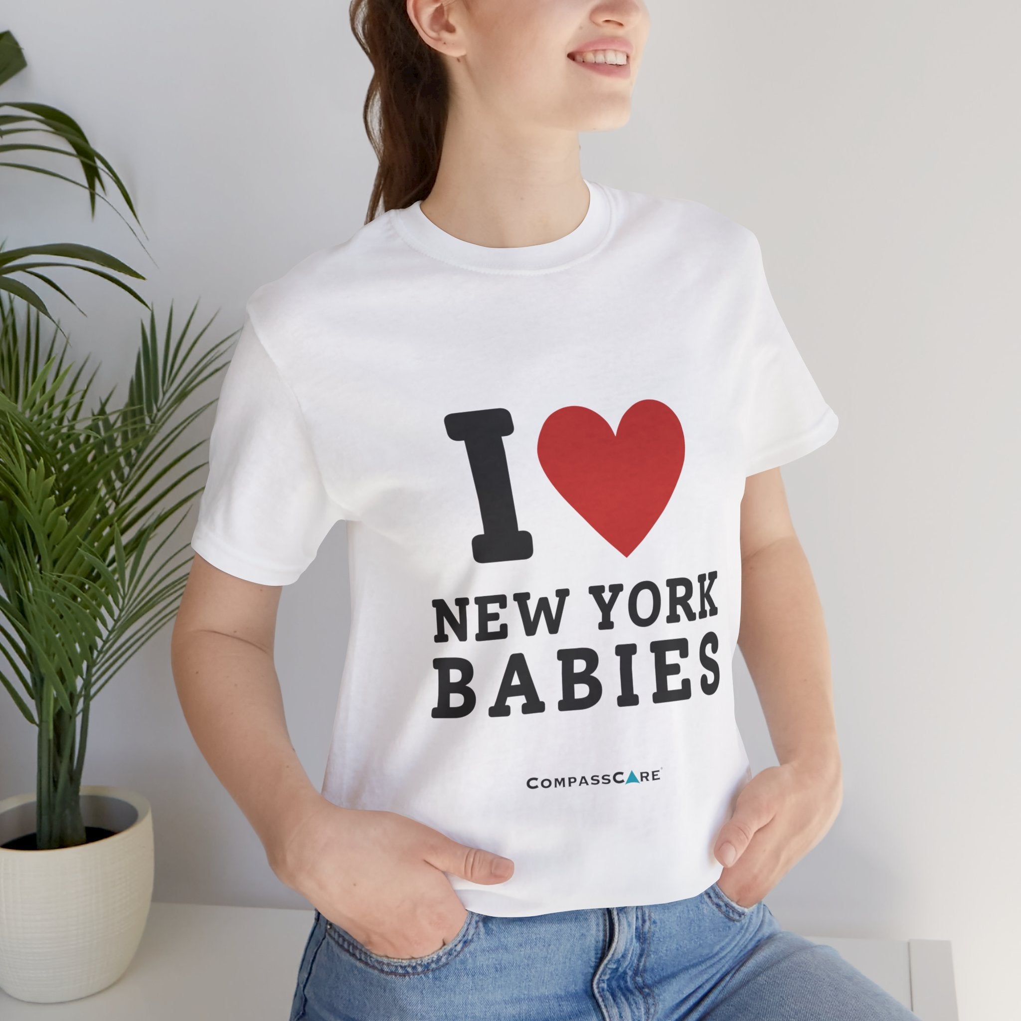 I LOVE NEW YORK BABIES Unisex Jersey Short Sleeve Tee – CompassCare Merch