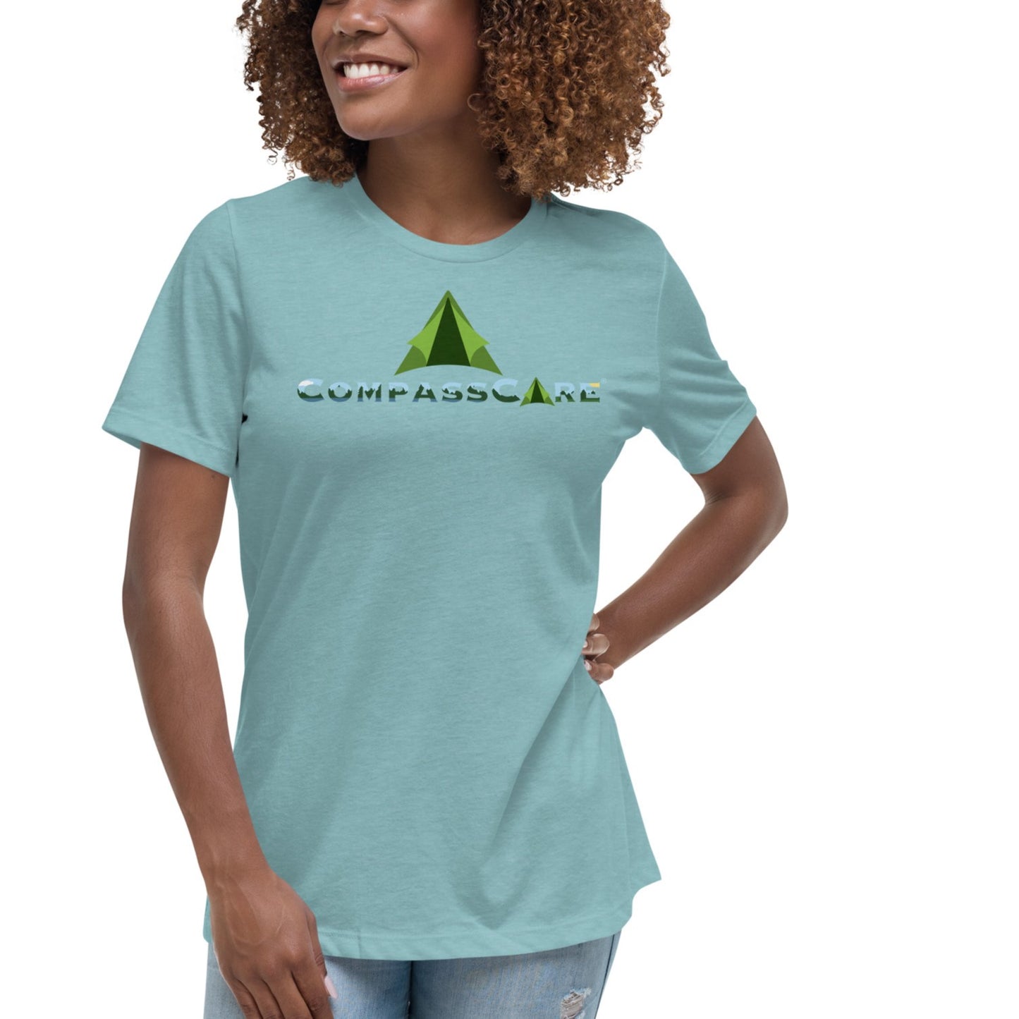 Pro-Life Fun Camping Logo Women's Relaxed T-Shirt