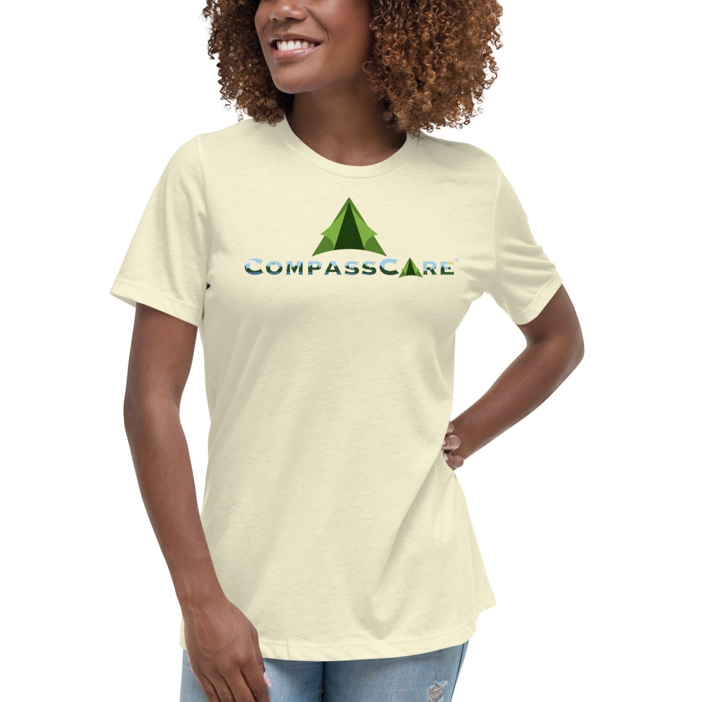 Pro-Life Fun Camping Logo Women's Relaxed T-Shirt