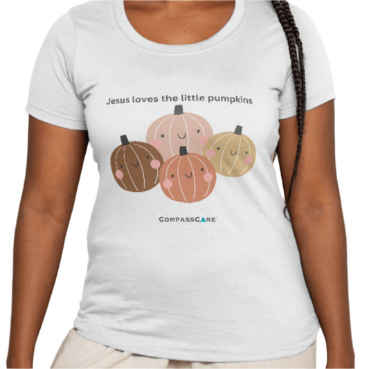 Jesus Loves the Little Pumpkins - Women's Favorite Tee Shirt