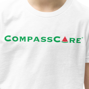 Fun, Summer Themed CompassCare Youth Short Sleeve T-Shirt