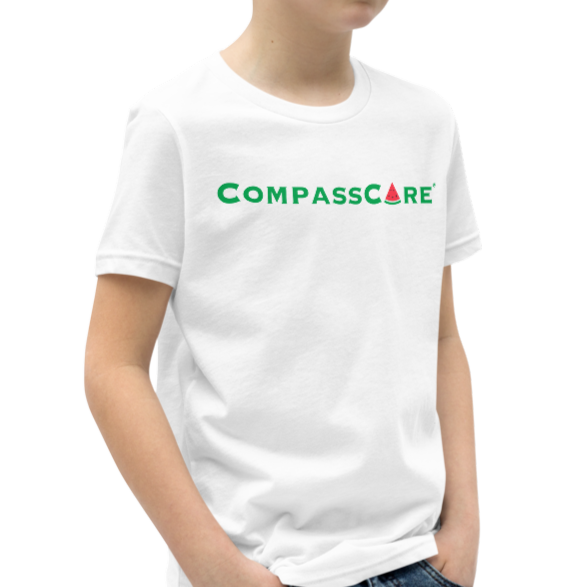 Fun, Summer Themed CompassCare Youth Short Sleeve T-Shirt