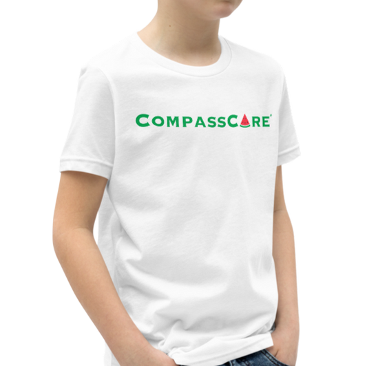 Fun, Summer Themed CompassCare Youth Short Sleeve T-Shirt
