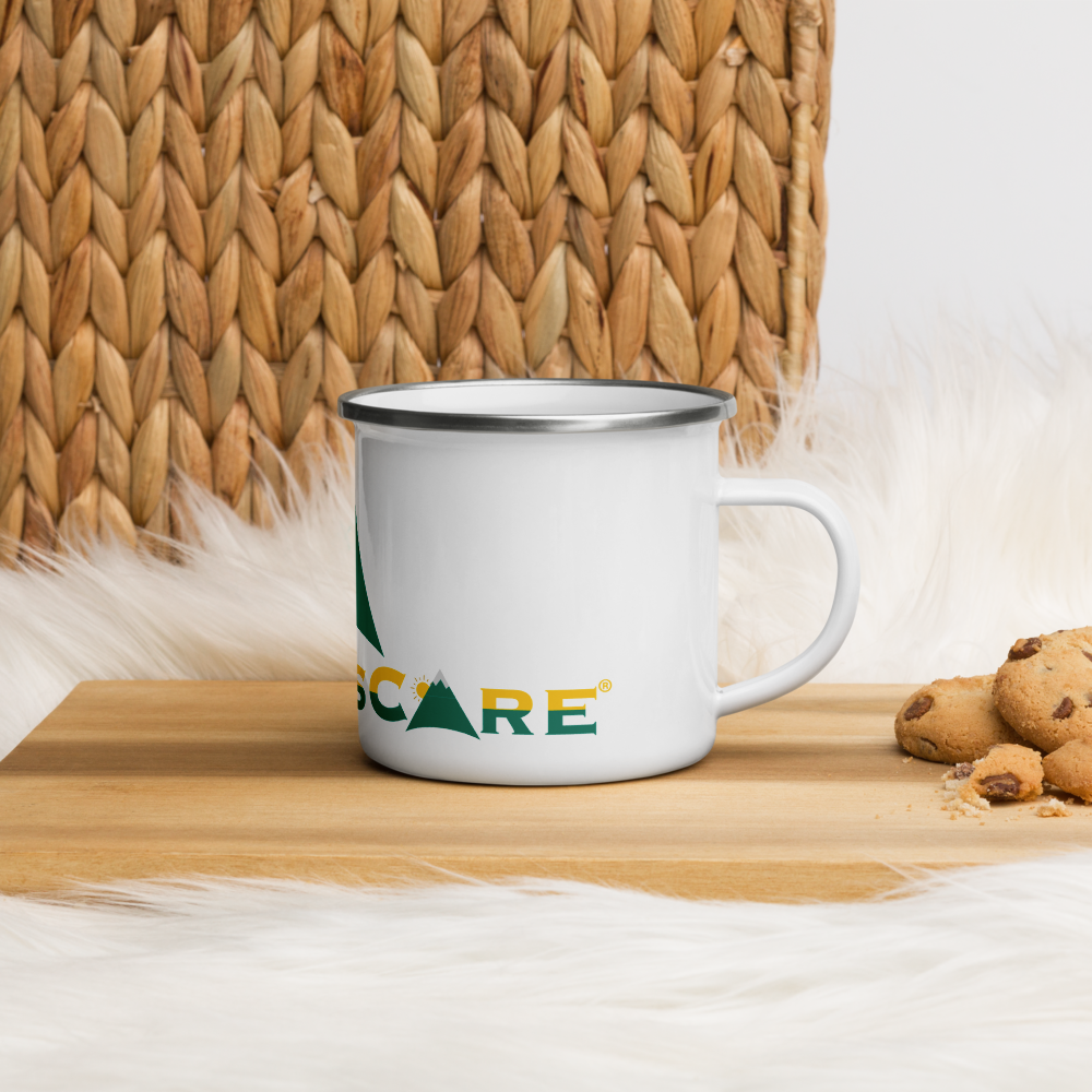 Fun Mountains Logo Enamel Mug