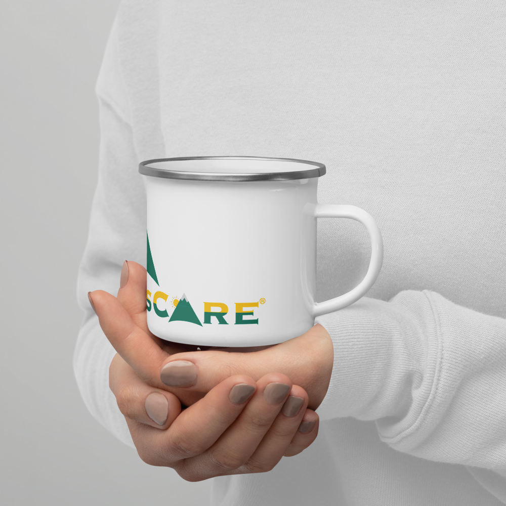 Fun Mountains Logo Enamel Mug