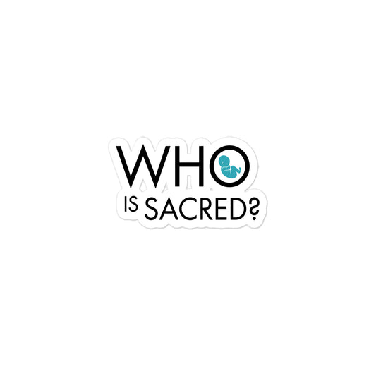 Who is Sacred? Kiss-cut vinyl decals