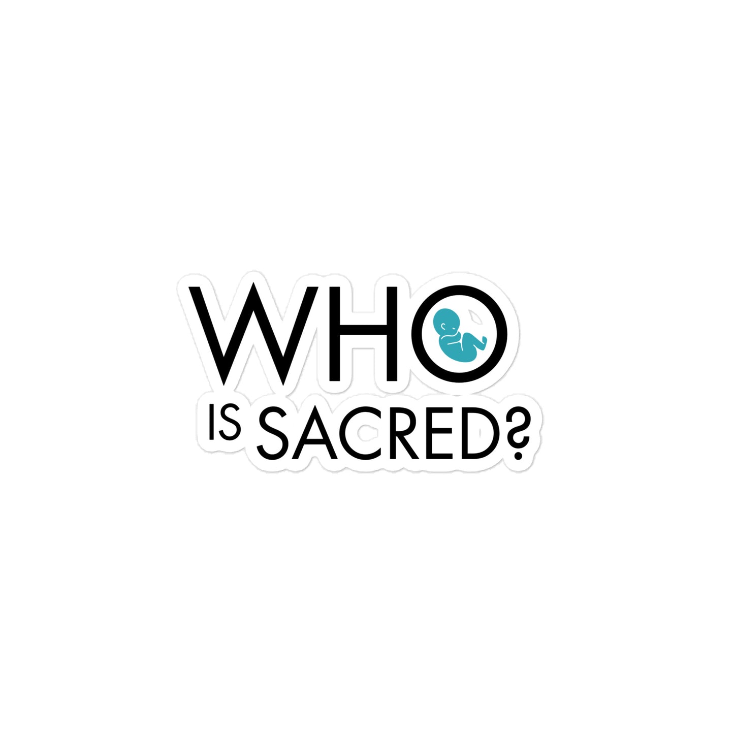 Who is Sacred? Kiss-cut vinyl decals
