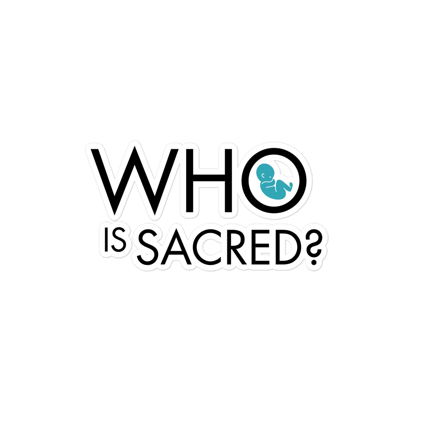 Who is Sacred? Kiss-cut vinyl decals