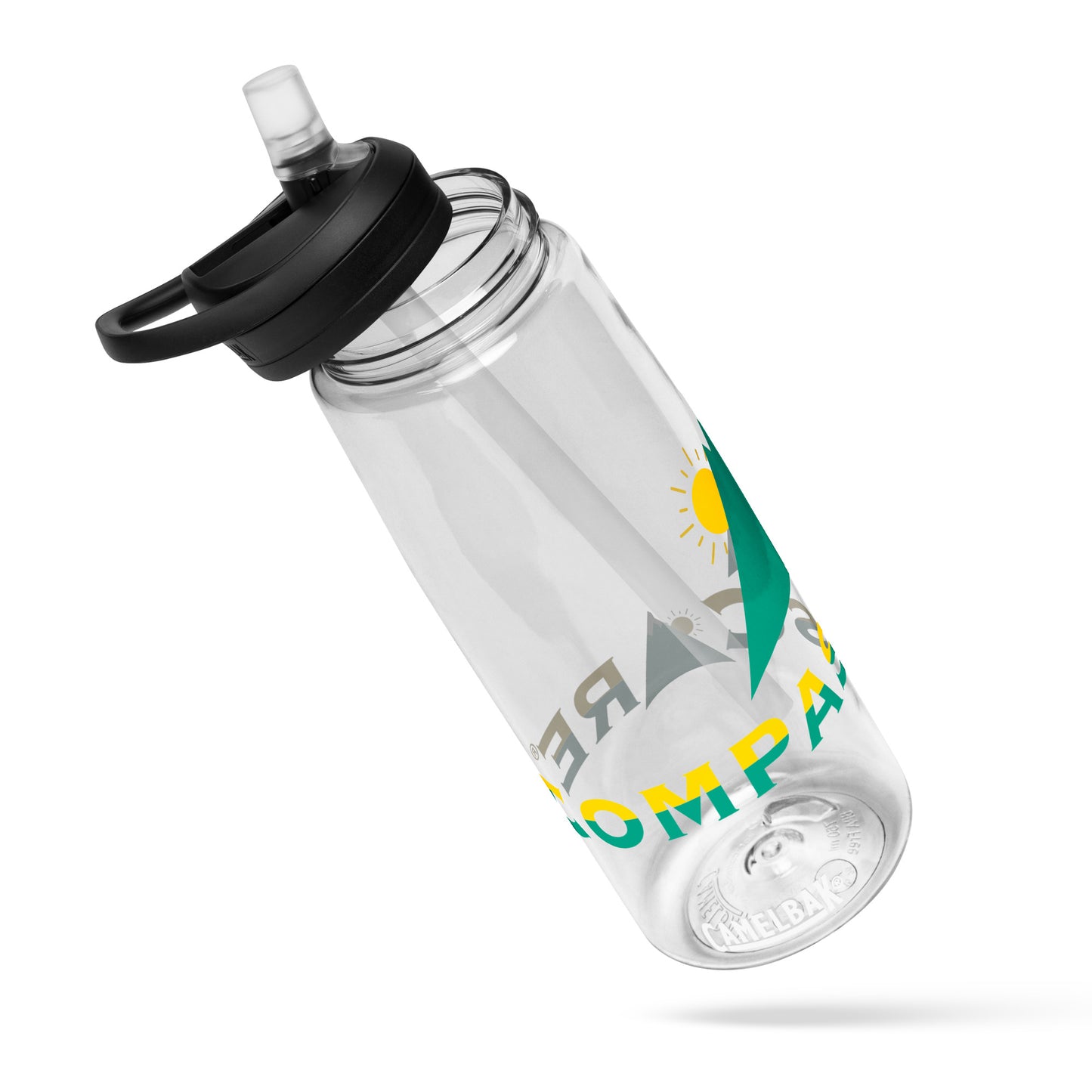 CompassCareMountain Logo Sports Water Bottle