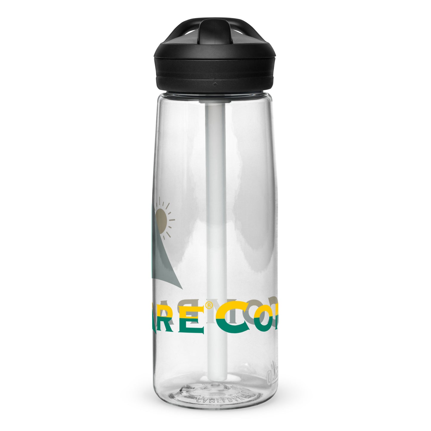 CompassCare Summer Fun Mountain Logo Sports Water Bottle