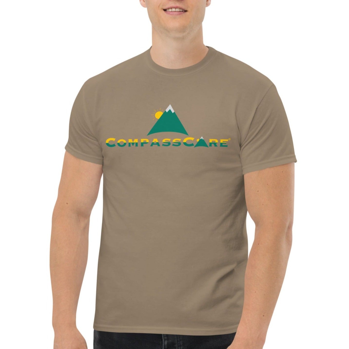 Men's Fun Pro-life Mountain Logo Classic Tee