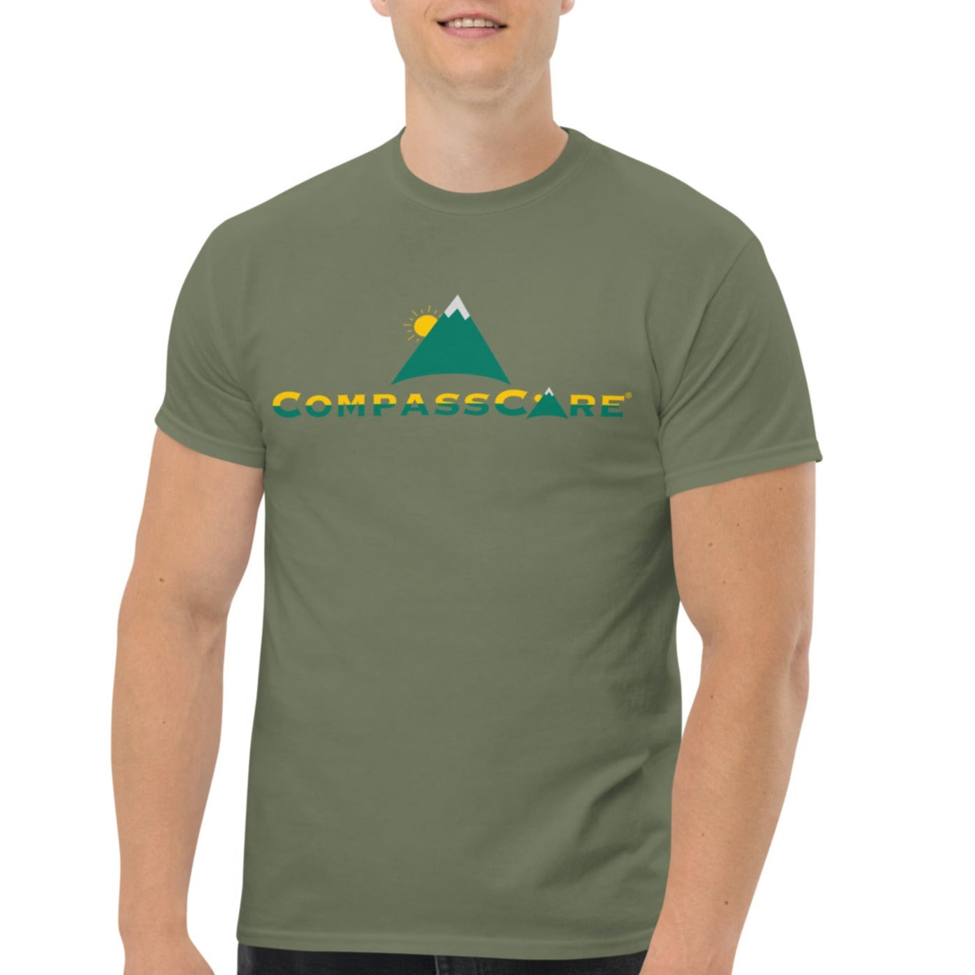 Men's Fun Pro-life Mountain Logo Classic Tee