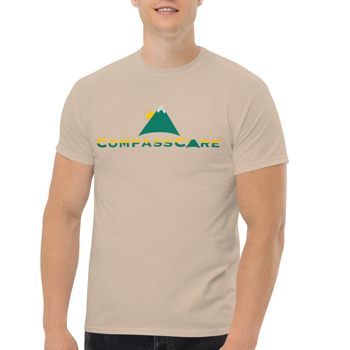 Men's Fun Pro-life Mountain Logo Classic Tee