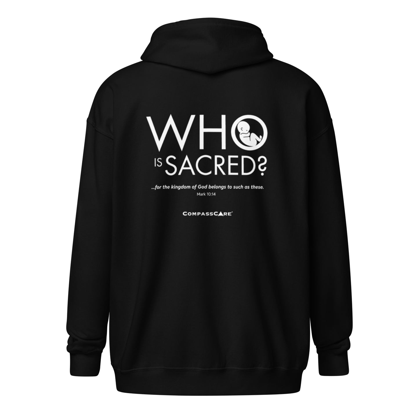 "Who Is Sacred?" Zip Up Hoodie