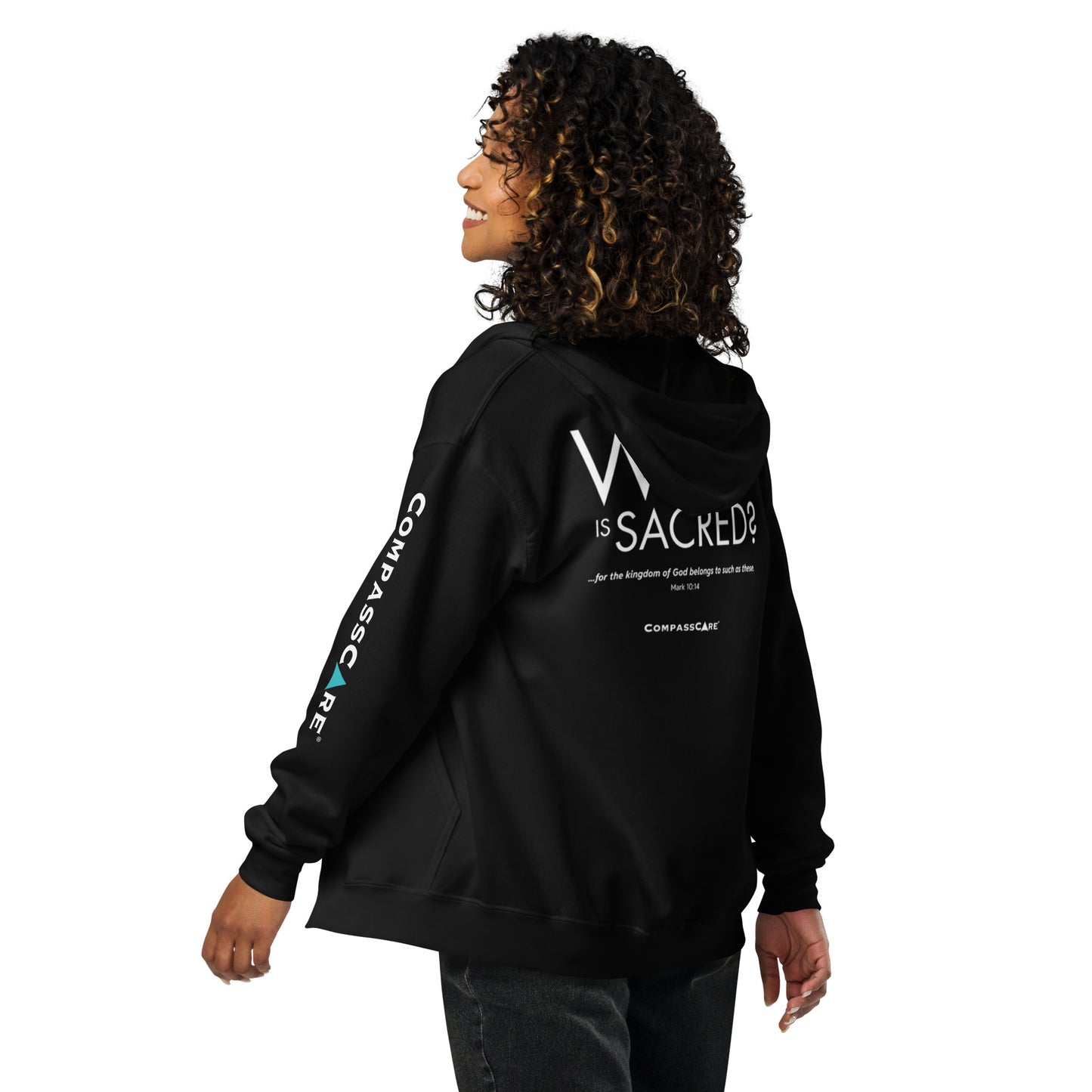 "Who Is Sacred?" Zip Up Hoodie
