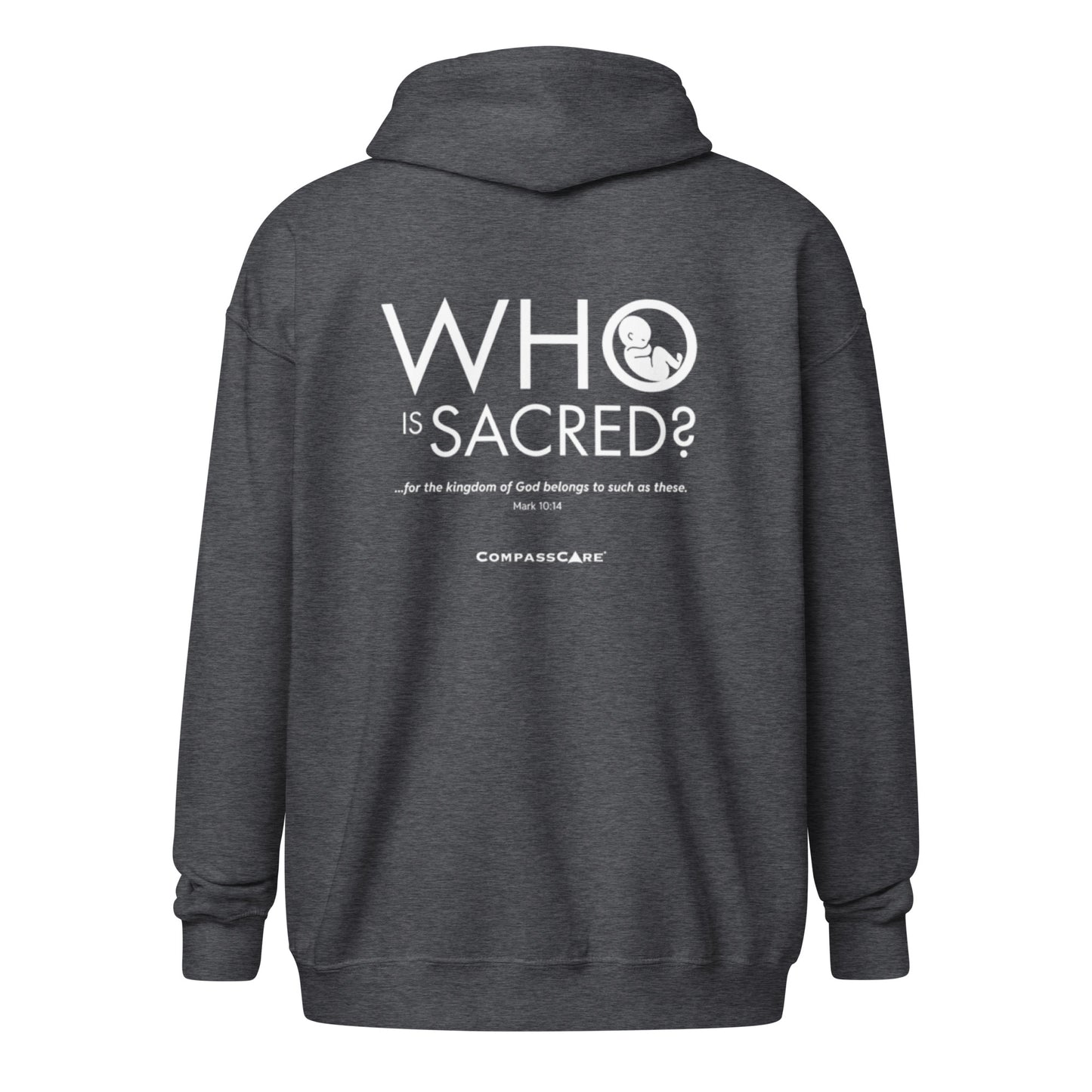 "Who Is Sacred?" Zip Up Hoodie