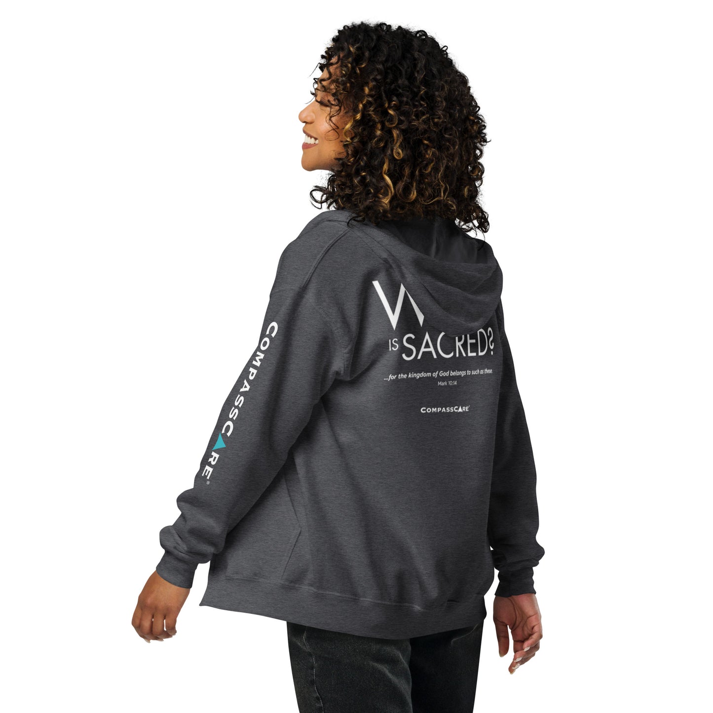 "Who Is Sacred?" Zip Up Hoodie