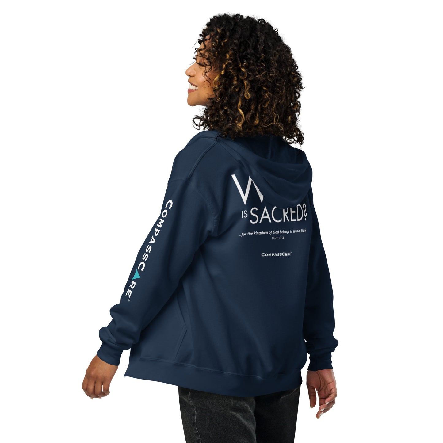"Who Is Sacred?" Zip Up Hoodie