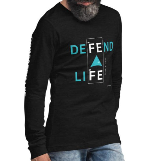 Defend Life -> Iron Sharpens Iron, Unisex Long Sleeve Tee